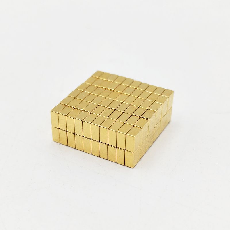 Маленький неодимовый магнит с золотым покрытием-5